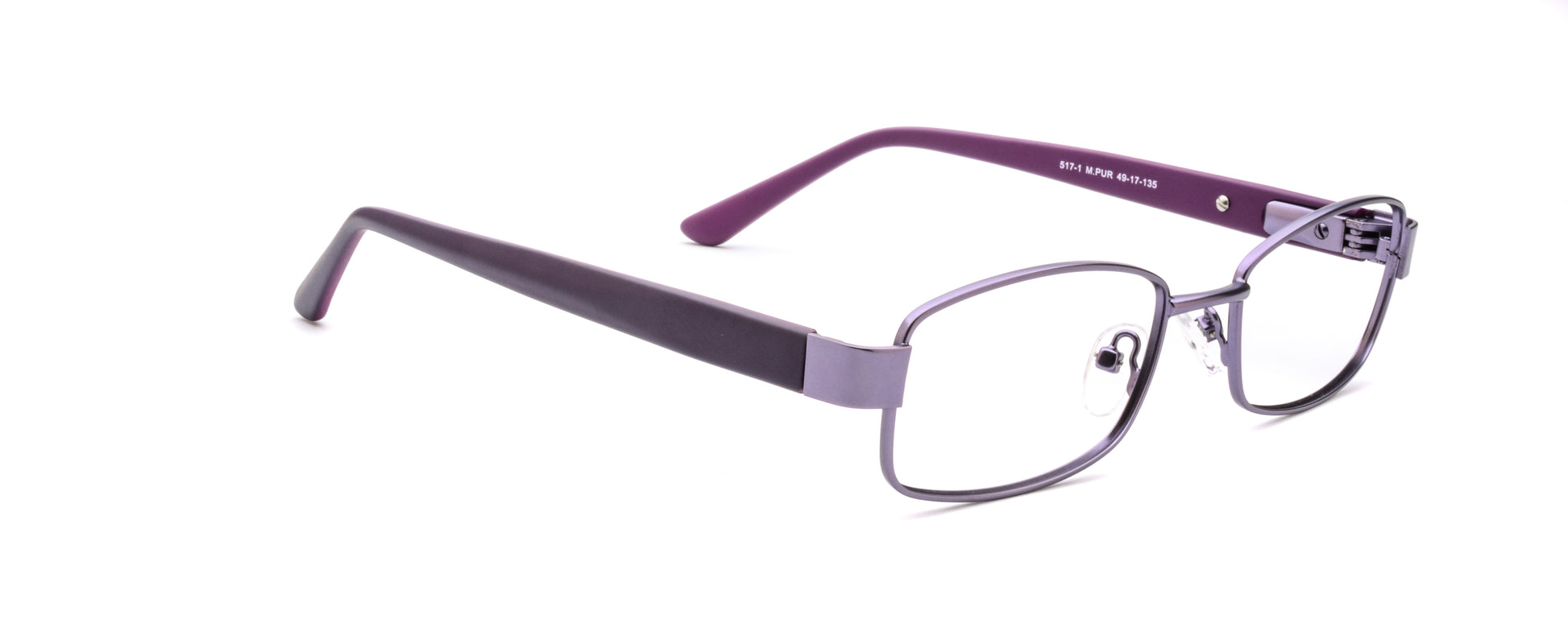 RA517-1 | Women | Matte Purple | Metal Glasses