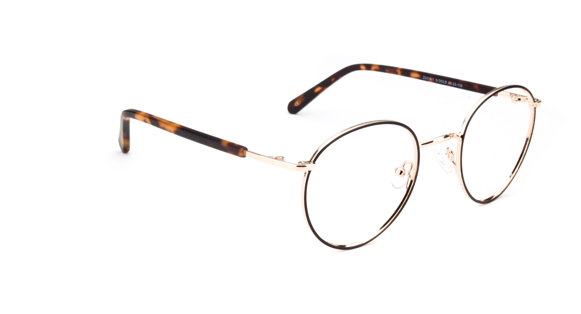 MX2241A-1 | Unisex | Shiny Gold | Metal Glasses