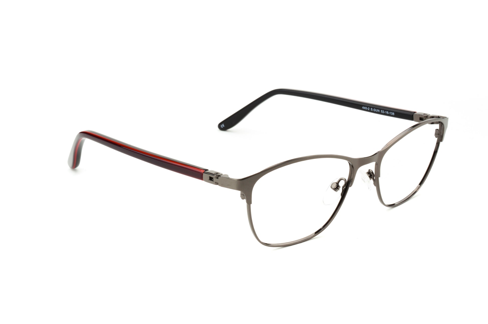 RA440-2 | Women | Shiny Gun | Metal Glasses