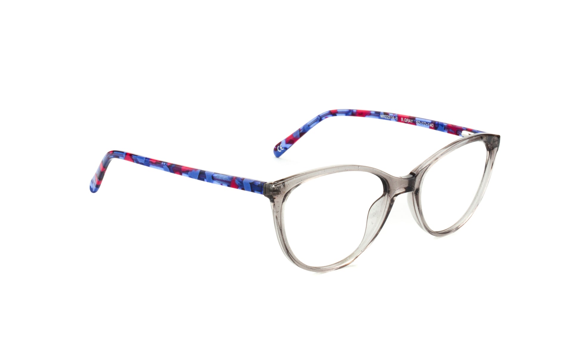 MX2251A-1 | Unisex | Shiny Gray | Acetate Glasses