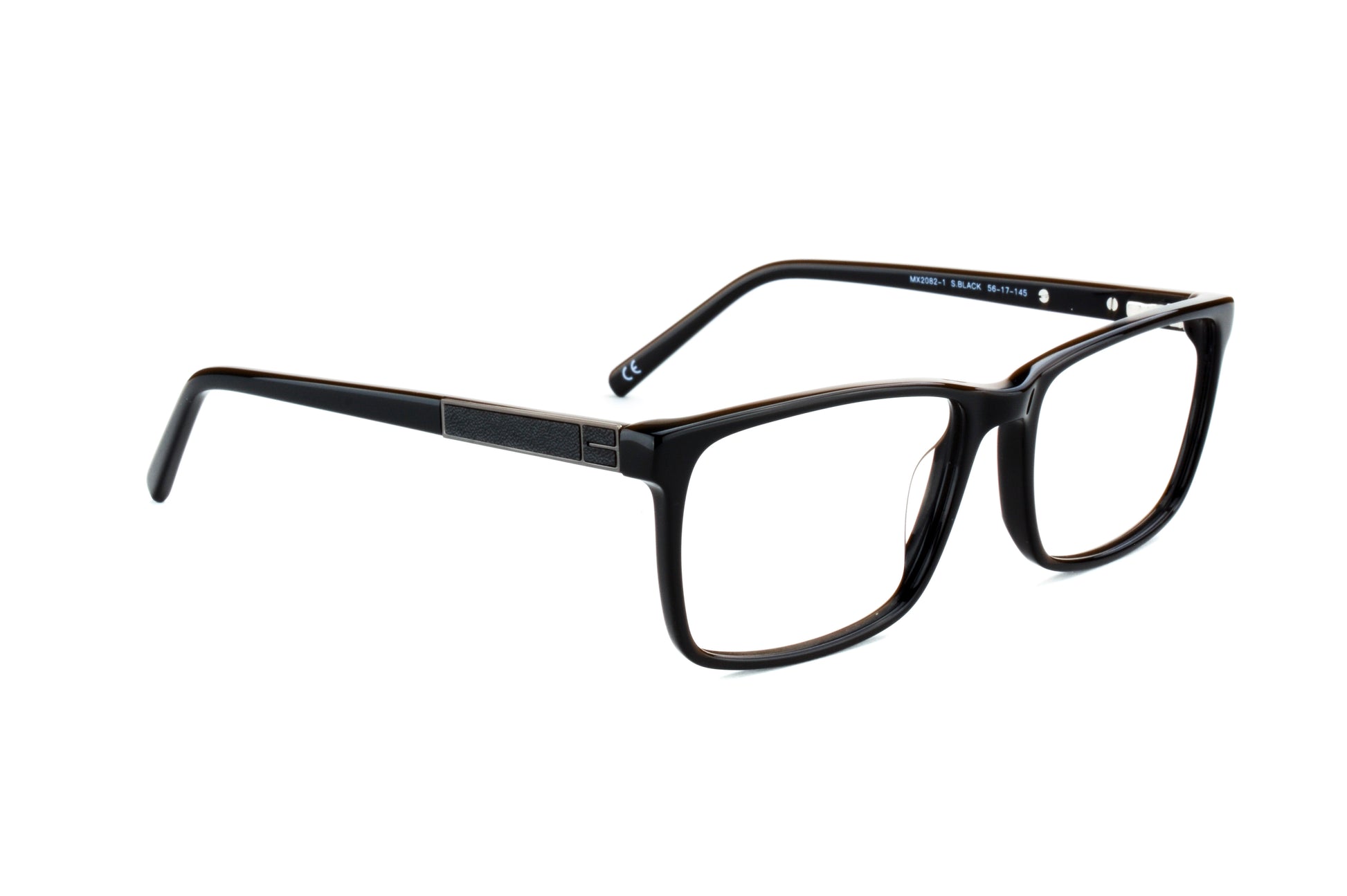 MX2082-1 | Men | Shiny Black | Acetate Glasses