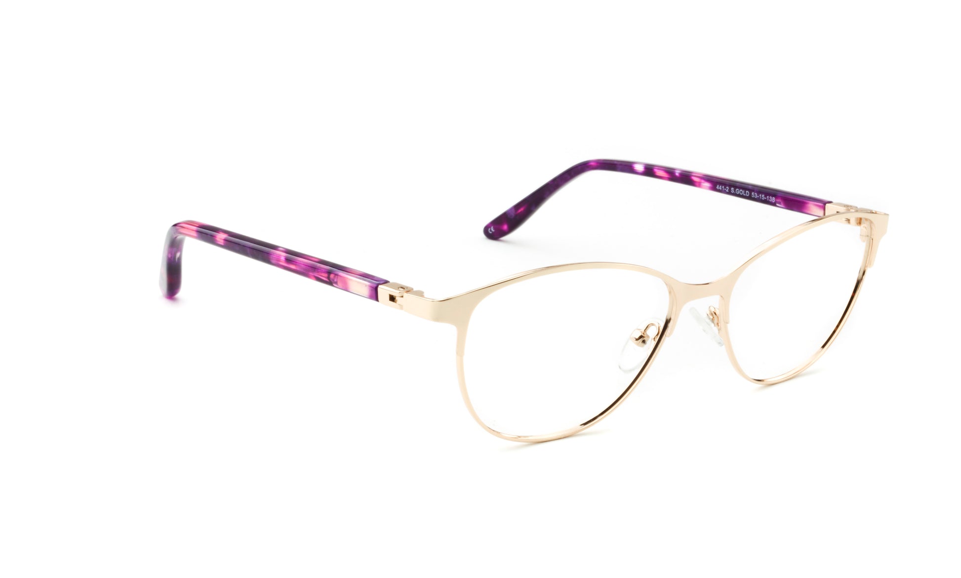 RA441-2 | Women | Shiny Gold | Metal Glasses