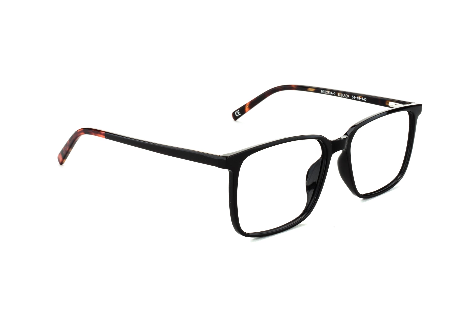 MX2253A-2 | Unisex | Shiny Black | Acetate Glasses