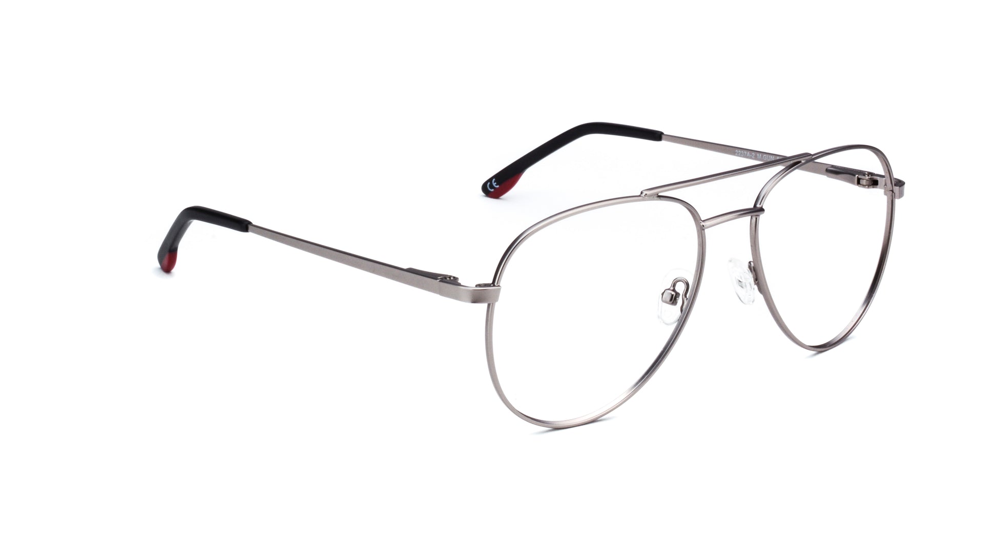 MX2237A-2 | Unisex | Matte Gun | Metal Glasses