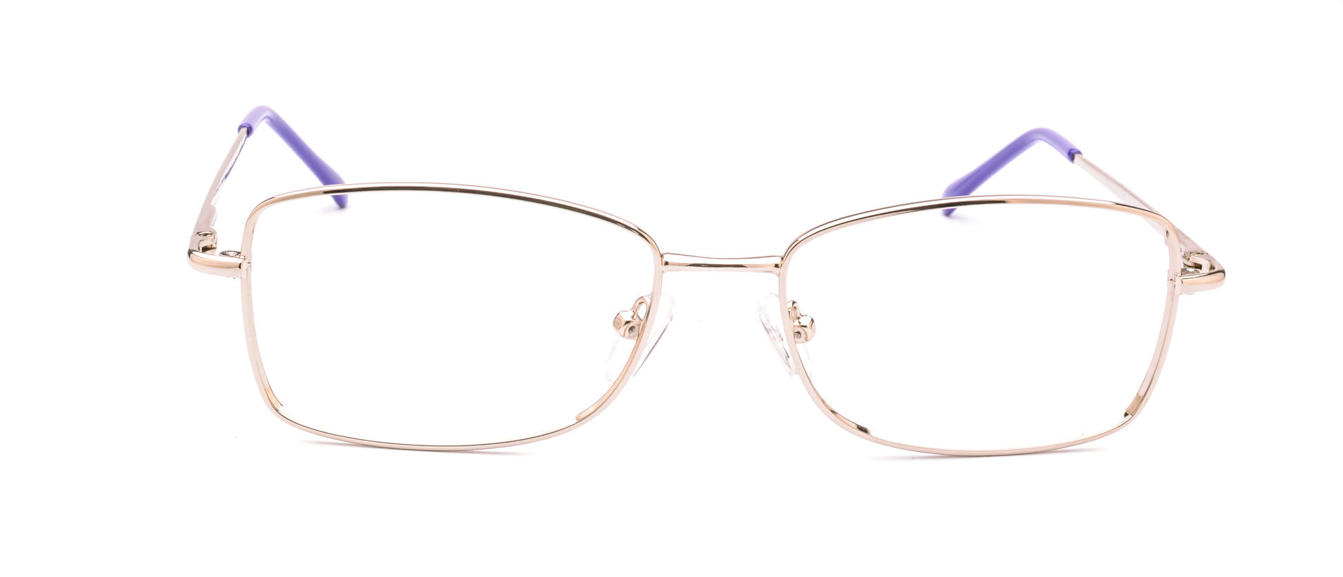 RA313-1 | Women | Shiny Gold | Metal Glasses