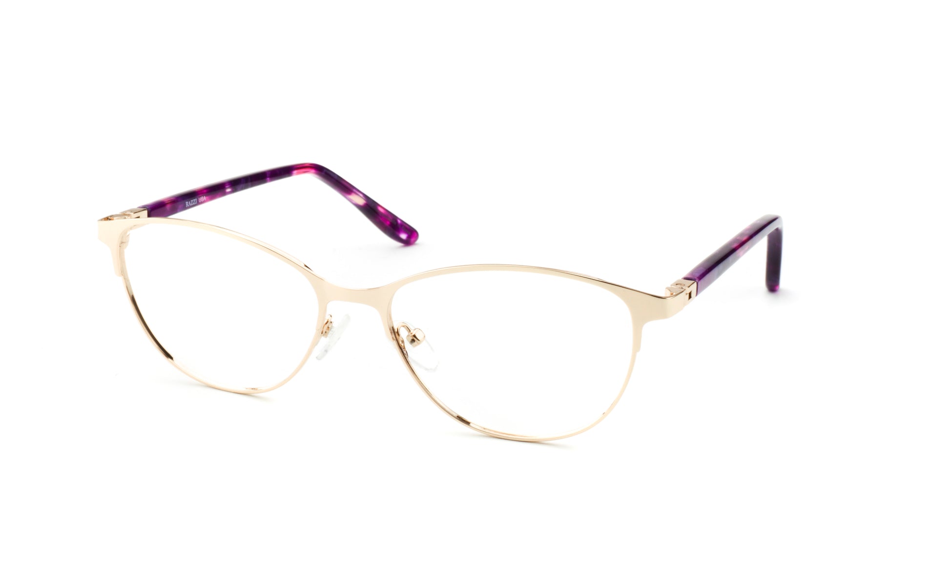 RA441-2 | Women | Shiny Gold | Metal Glasses