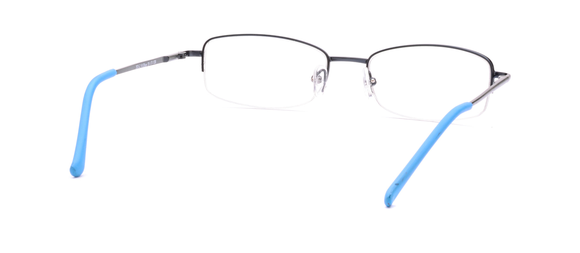 RA303-2 | Unisex | Matte Blue | Metal Glasses