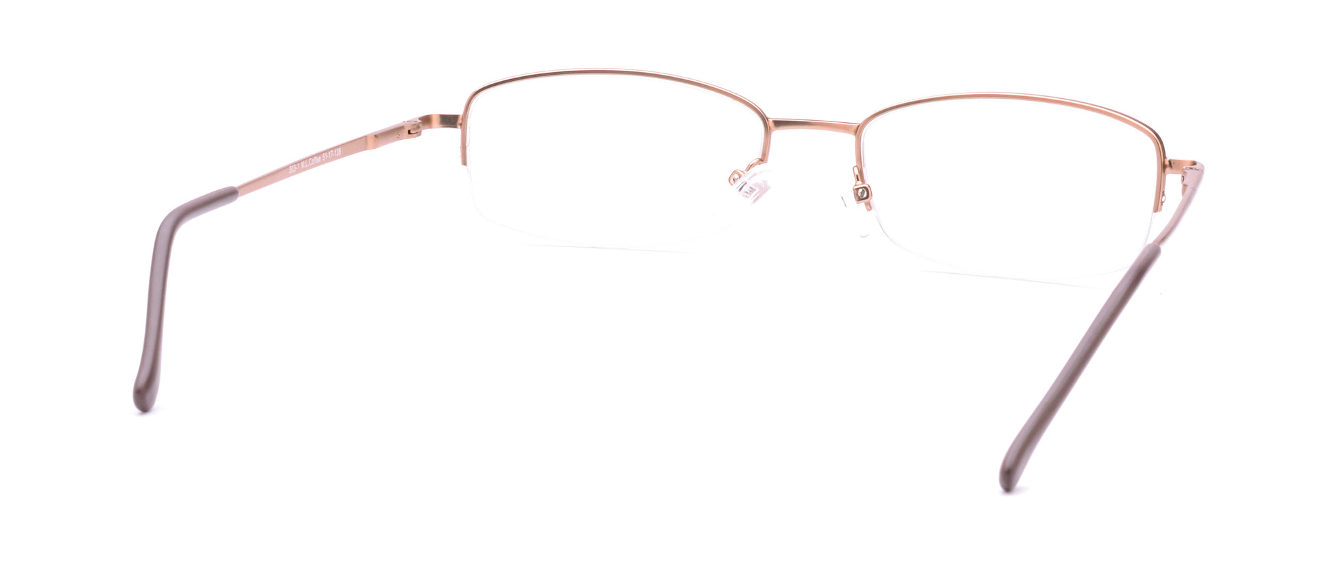 RA303-1 | Unisex | Matte Brown | Metal Glasses