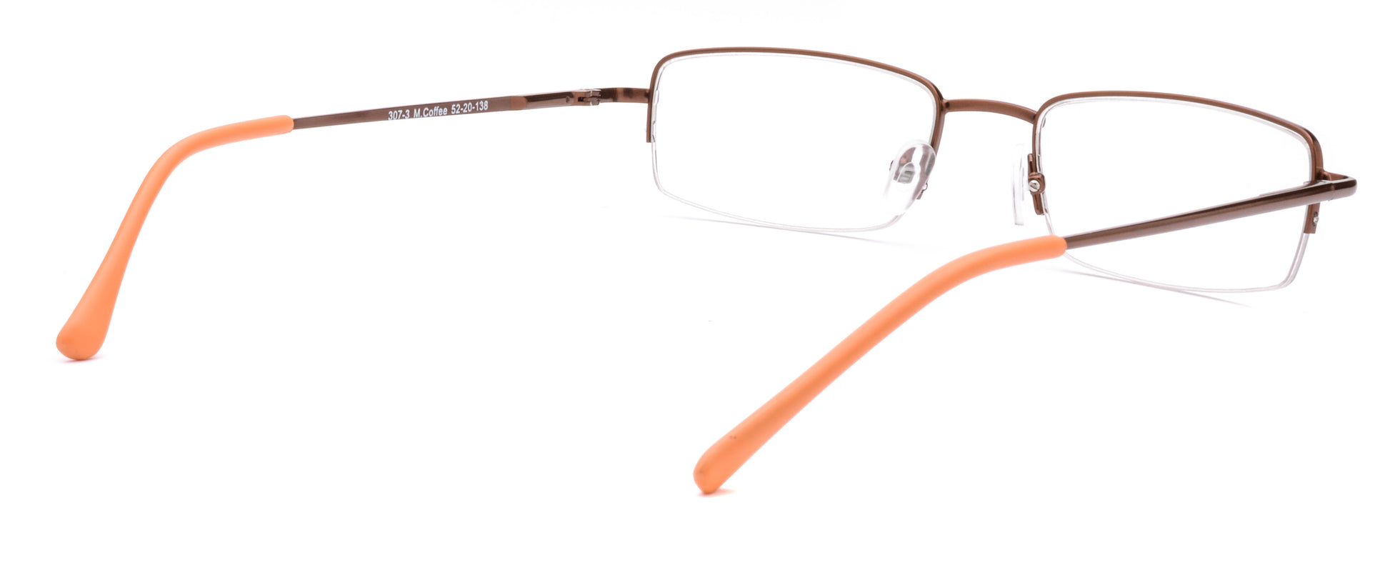 RA307-3 | Unisex | Matte Brown | Metal Glasses