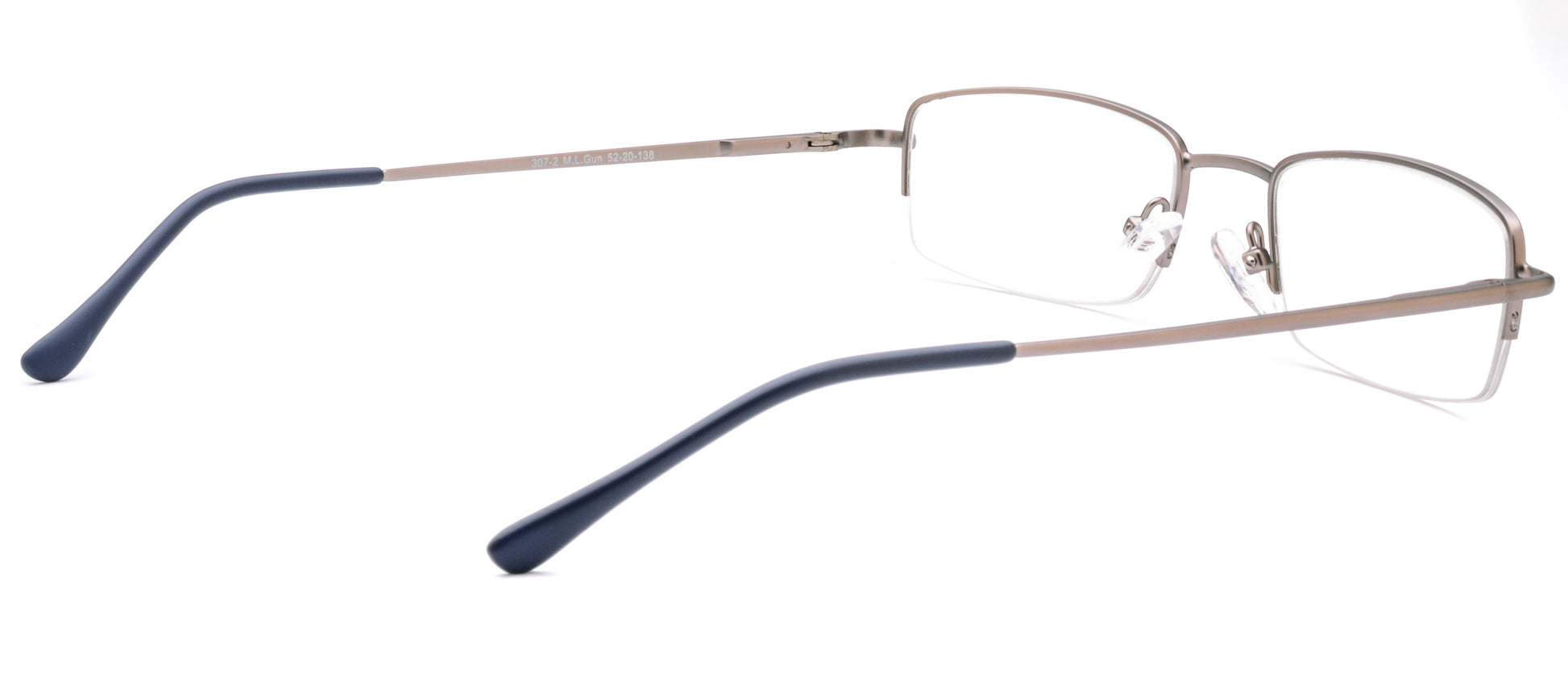 RA307-2 | Unisex | Matte Gun | Metal Glasses