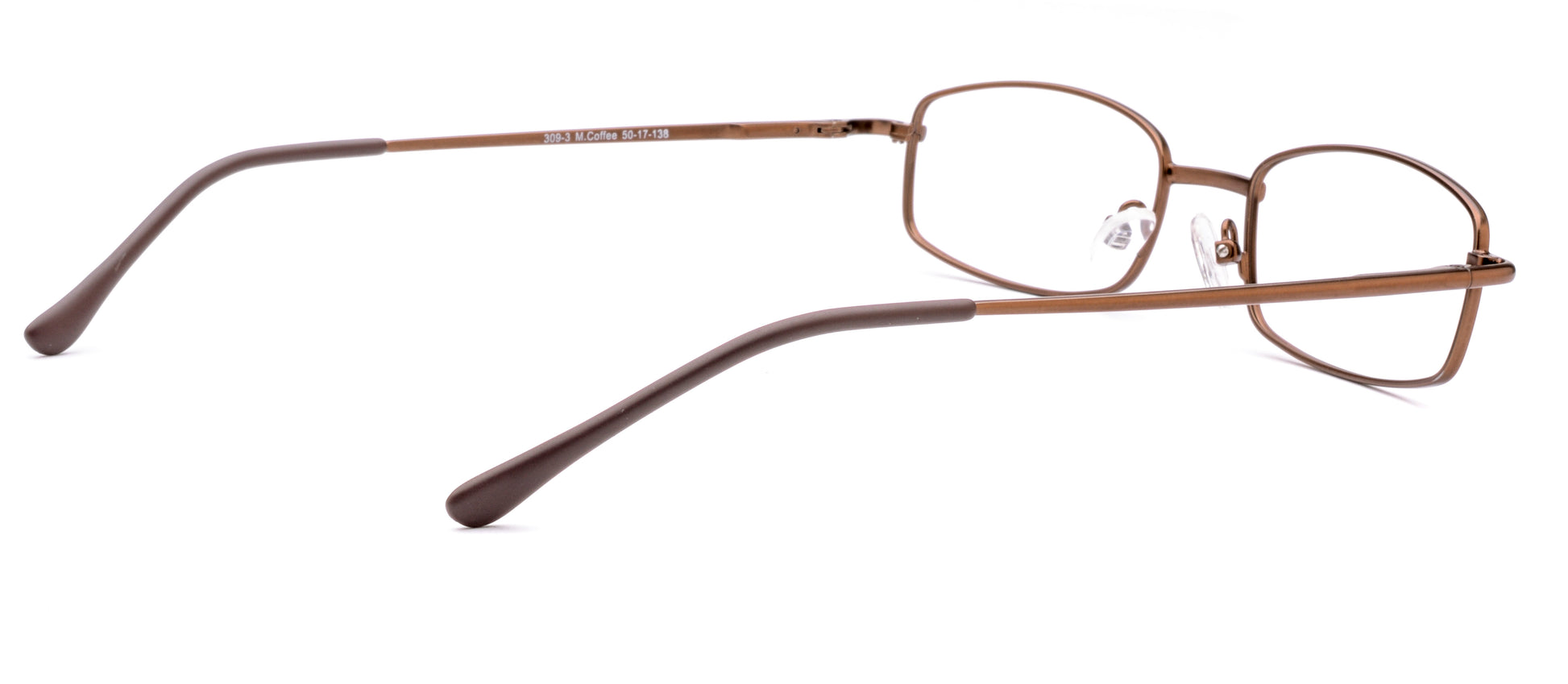 RA309-3 | Unisex | Matte Brown | Metal Glasses