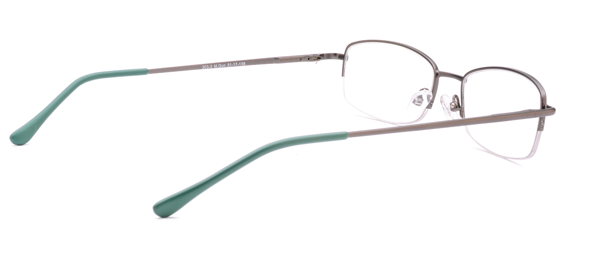 RA303-3 | Unisex | Matte Gun | Metal Glasses