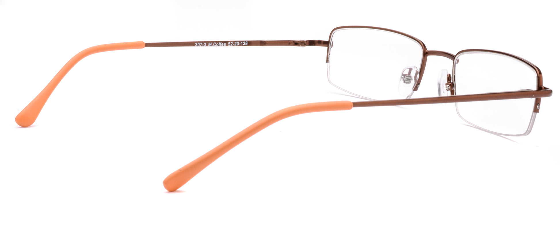 RA307-3 | Unisex | Matte Brown | Metal Glasses
