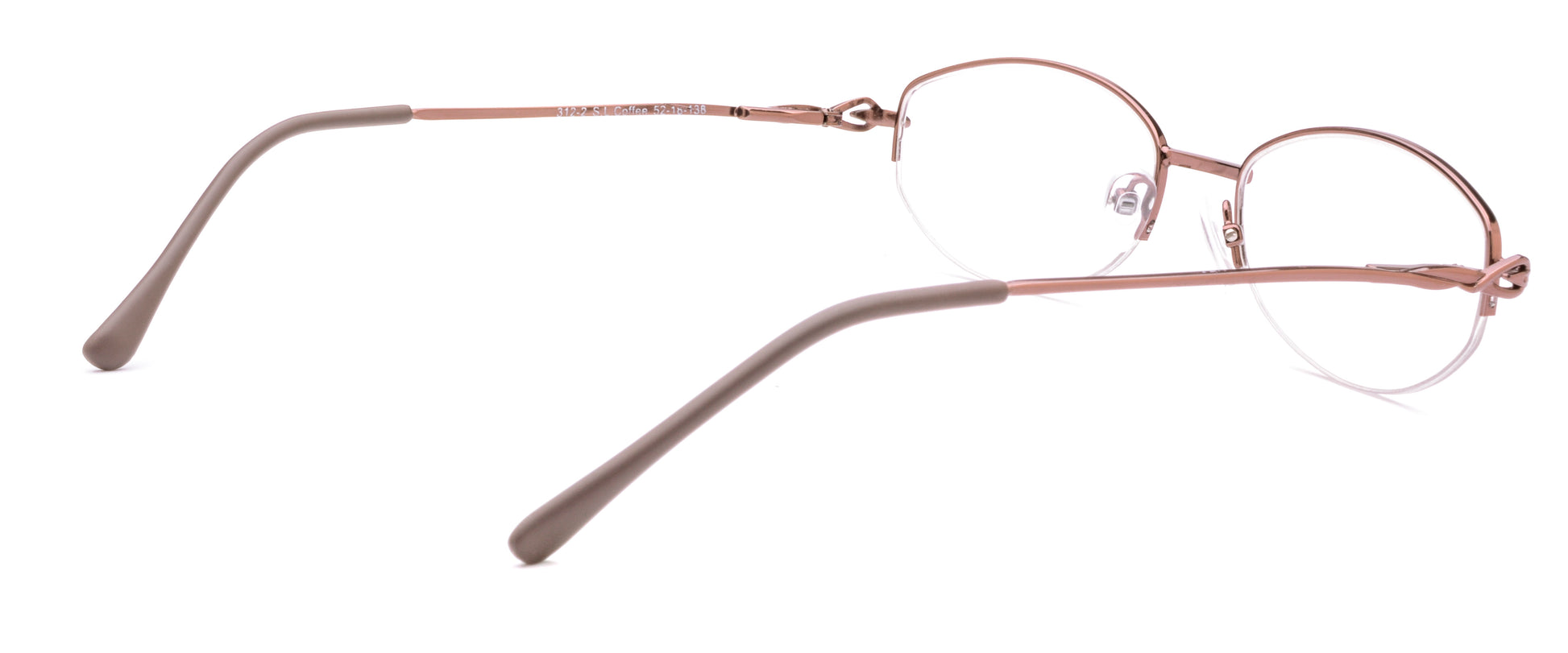 RA312-2 | Women | Shiny Brown | Metal Glasses