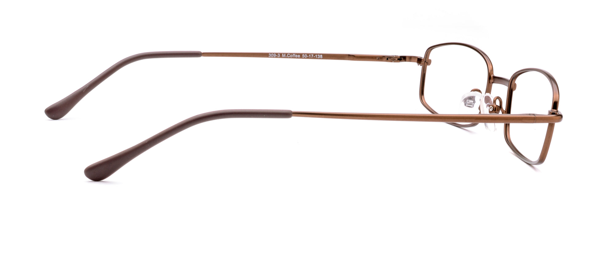RA309-3 | Unisex | Matte Brown | Metal Glasses