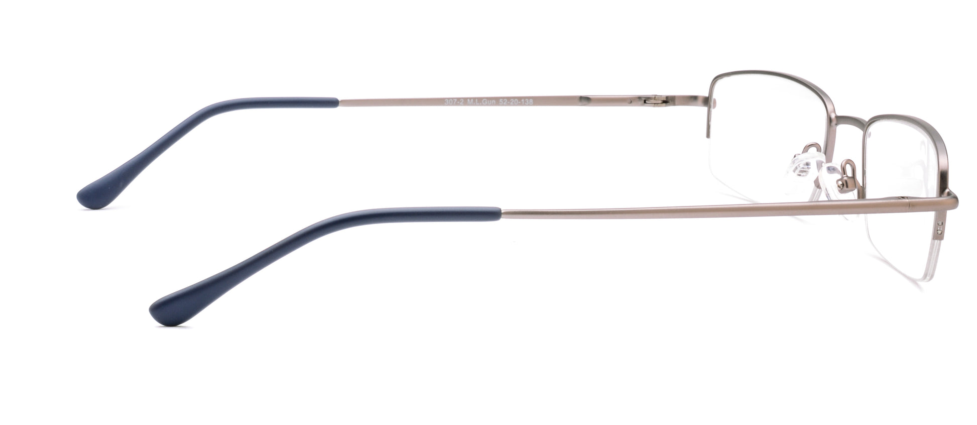 RA307-2 | Unisex | Matte Gun | Metal Glasses