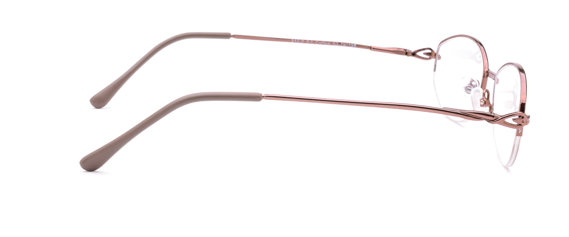 RA312-2 | Women | Shiny Brown | Metal Glasses