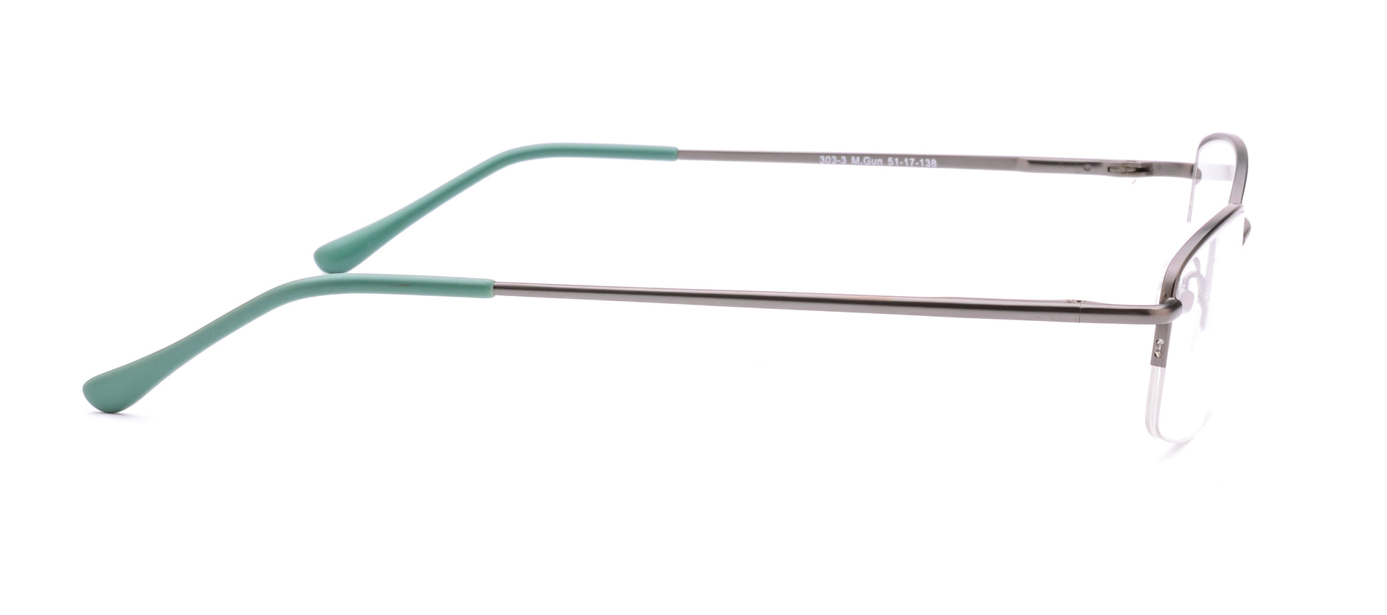 RA303-3 | Unisex | Matte Gun | Metal Glasses