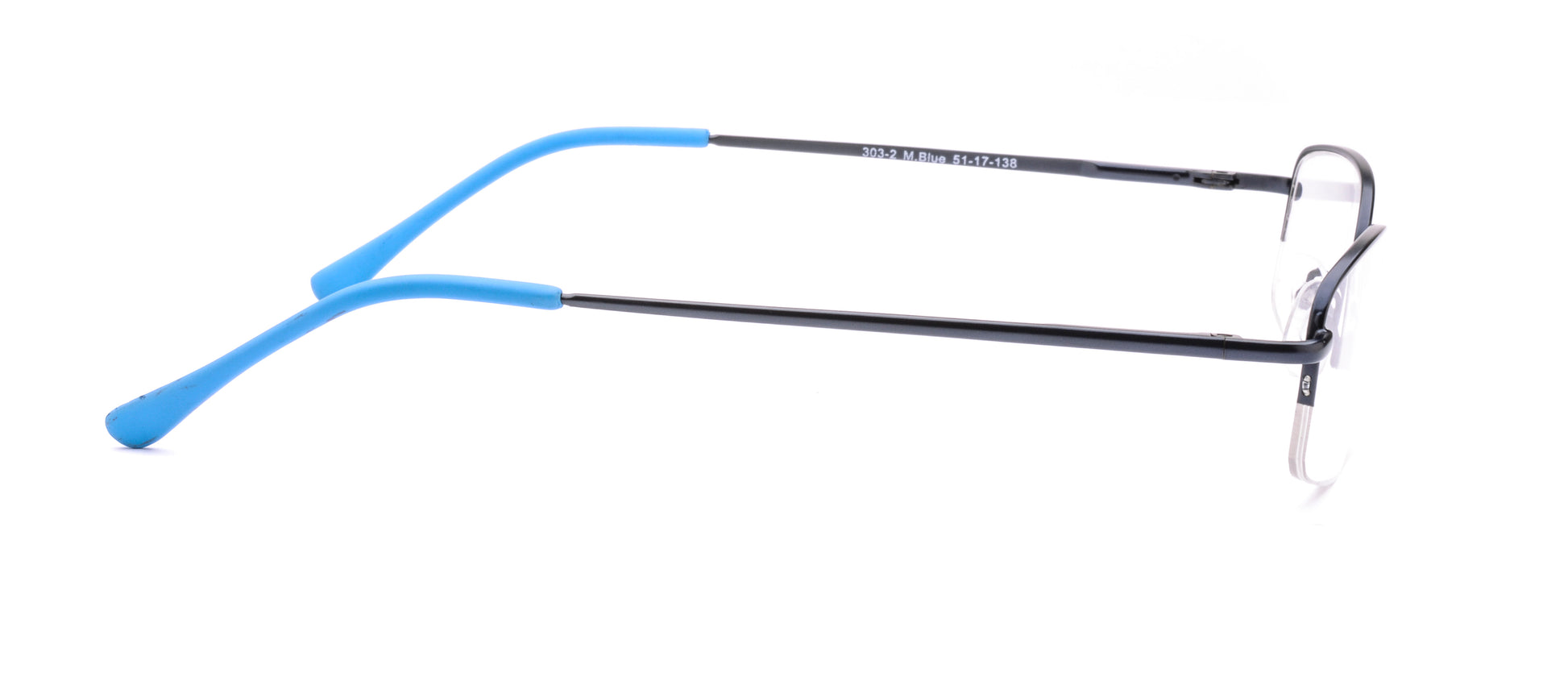 RA303-2 | Unisex | Matte Blue | Metal Glasses