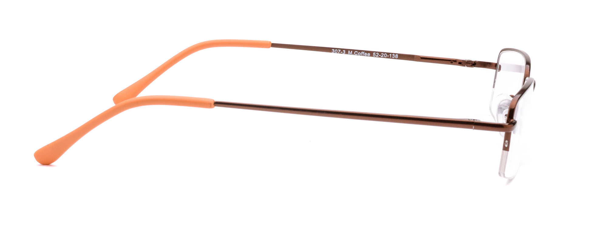 RA307-3 | Unisex | Matte Brown | Metal Glasses
