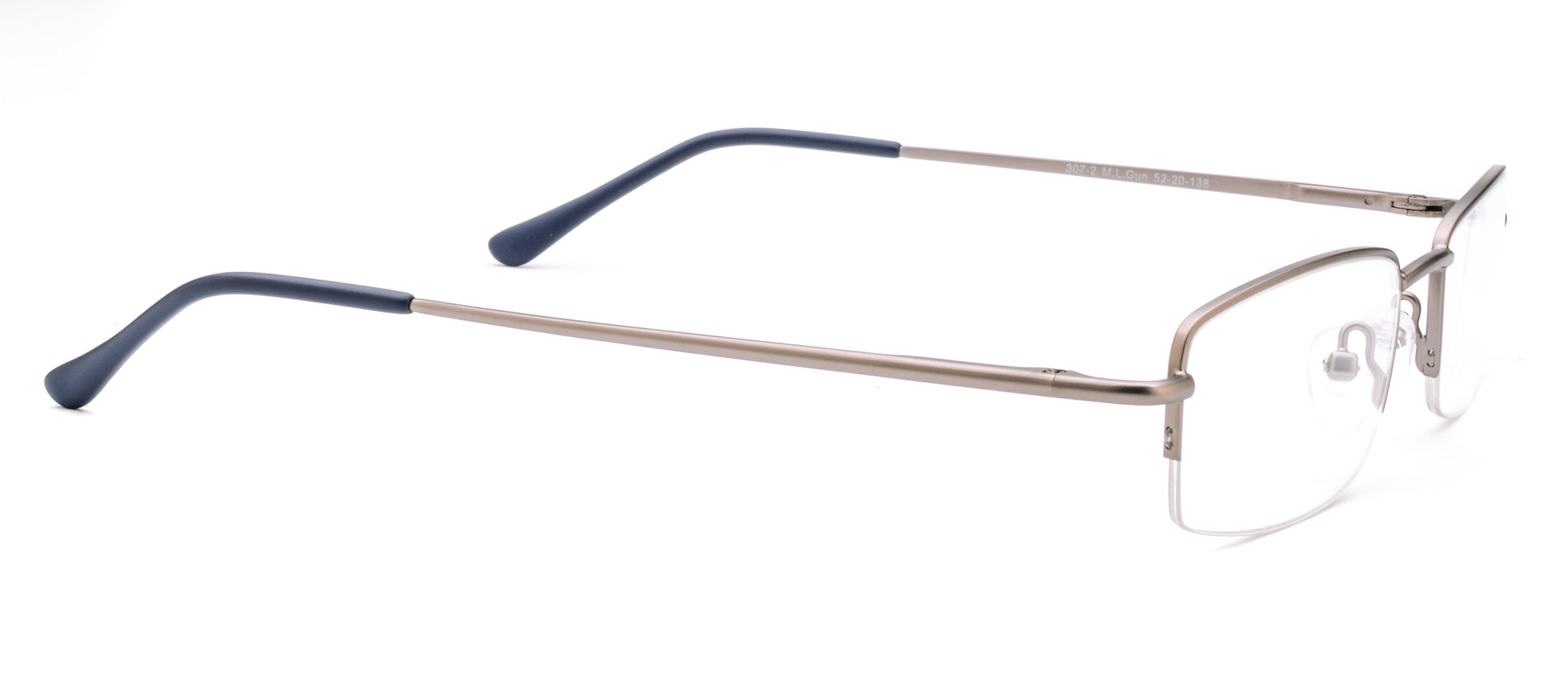 RA307-2 | Unisex | Matte Gun | Metal Glasses