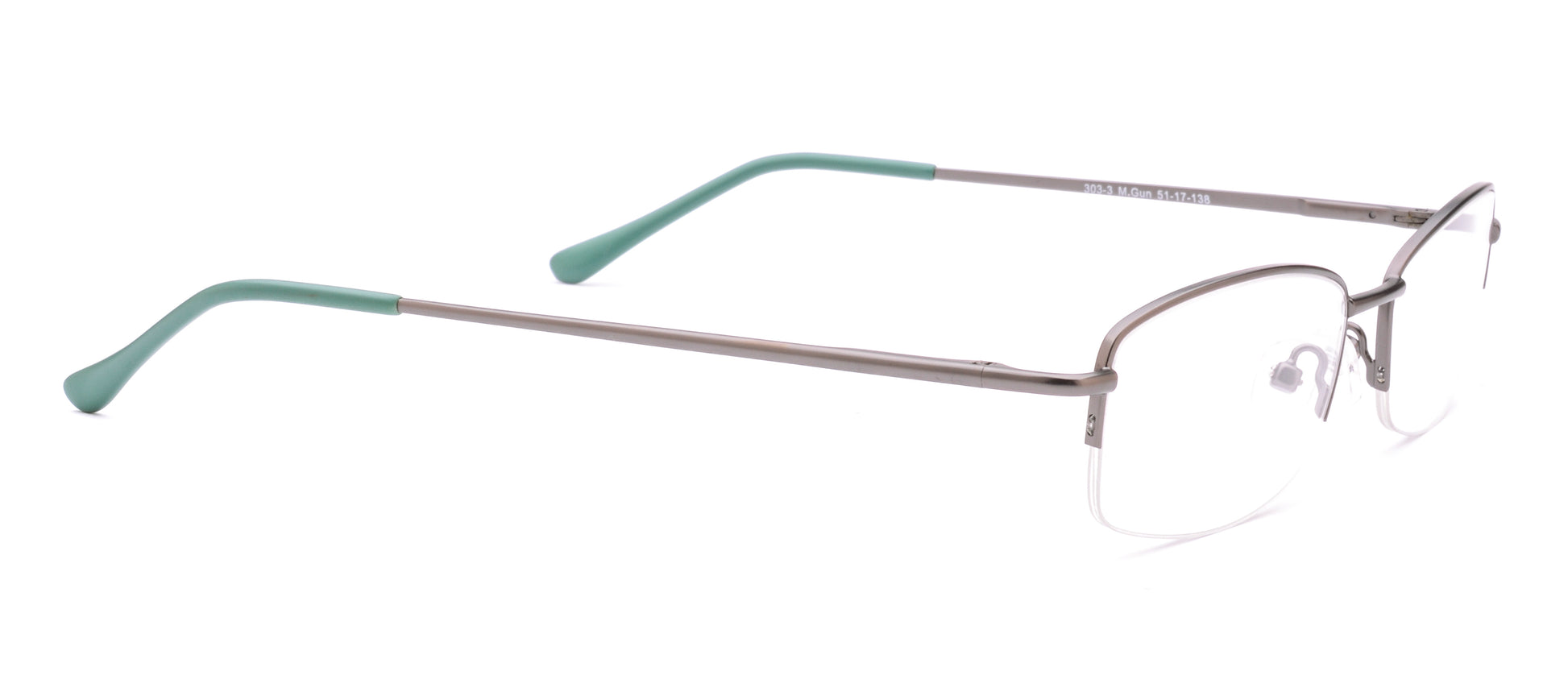 RA303-3 | Unisex | Matte Gun | Metal Glasses
