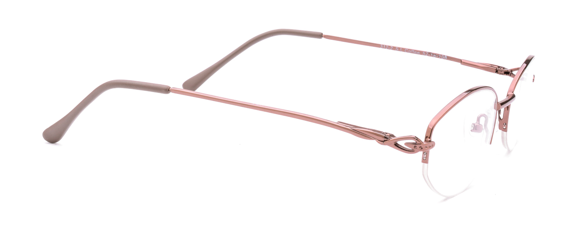 RA312-2 | Women | Shiny Brown | Metal Glasses