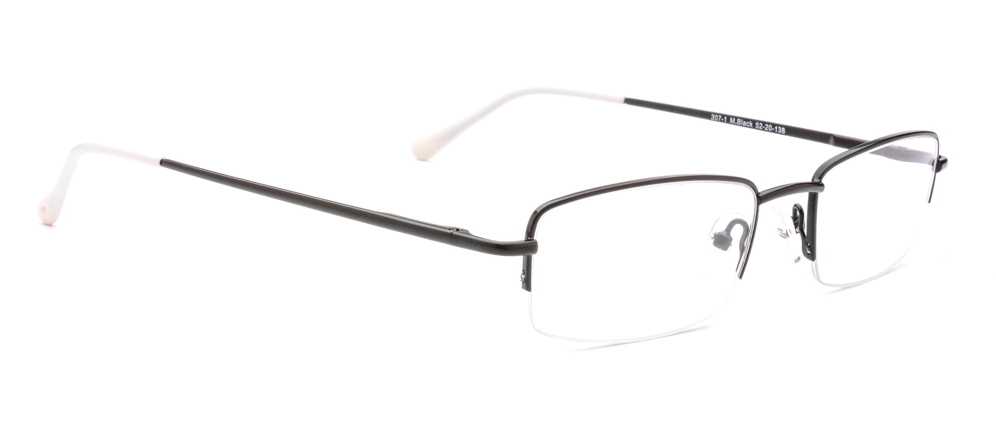RA307-1 | Unisex | Matte Black | Metal Glasses
