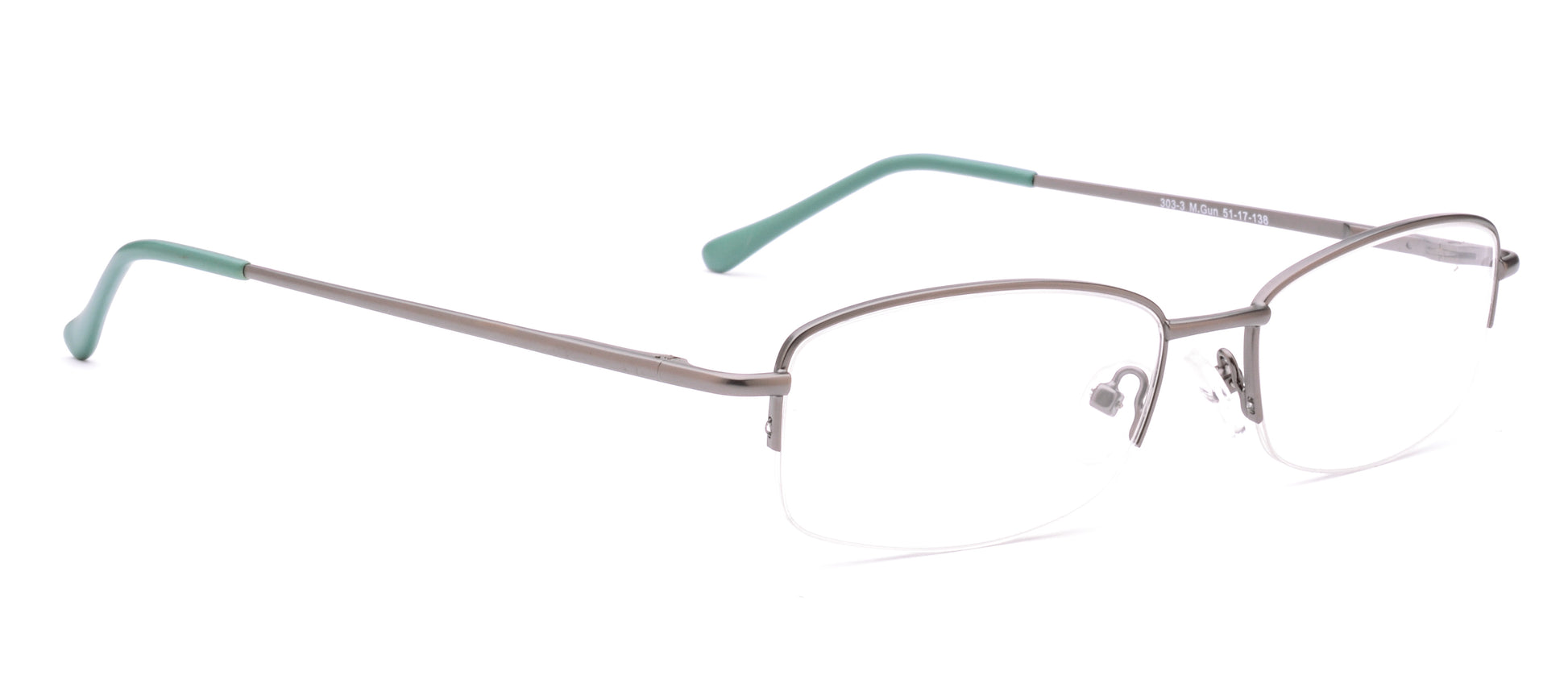 RA303-3 | Unisex | Matte Gun | Metal Glasses