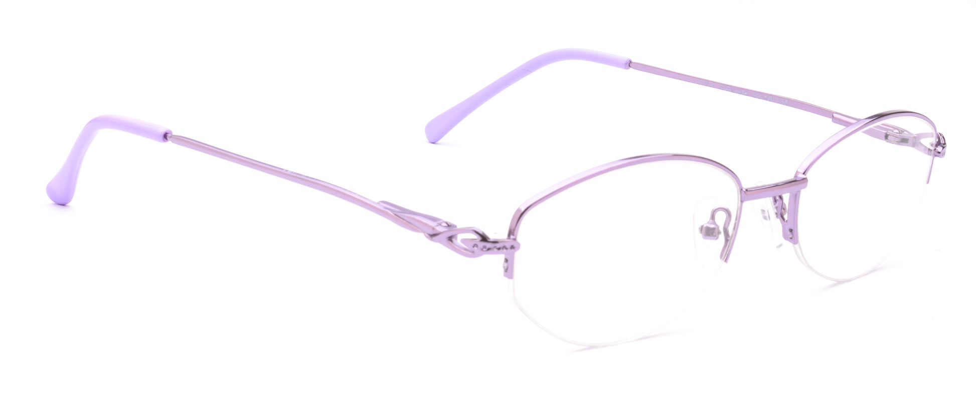 RA312-1 | Women | Shiny Purple | Metal Glasses