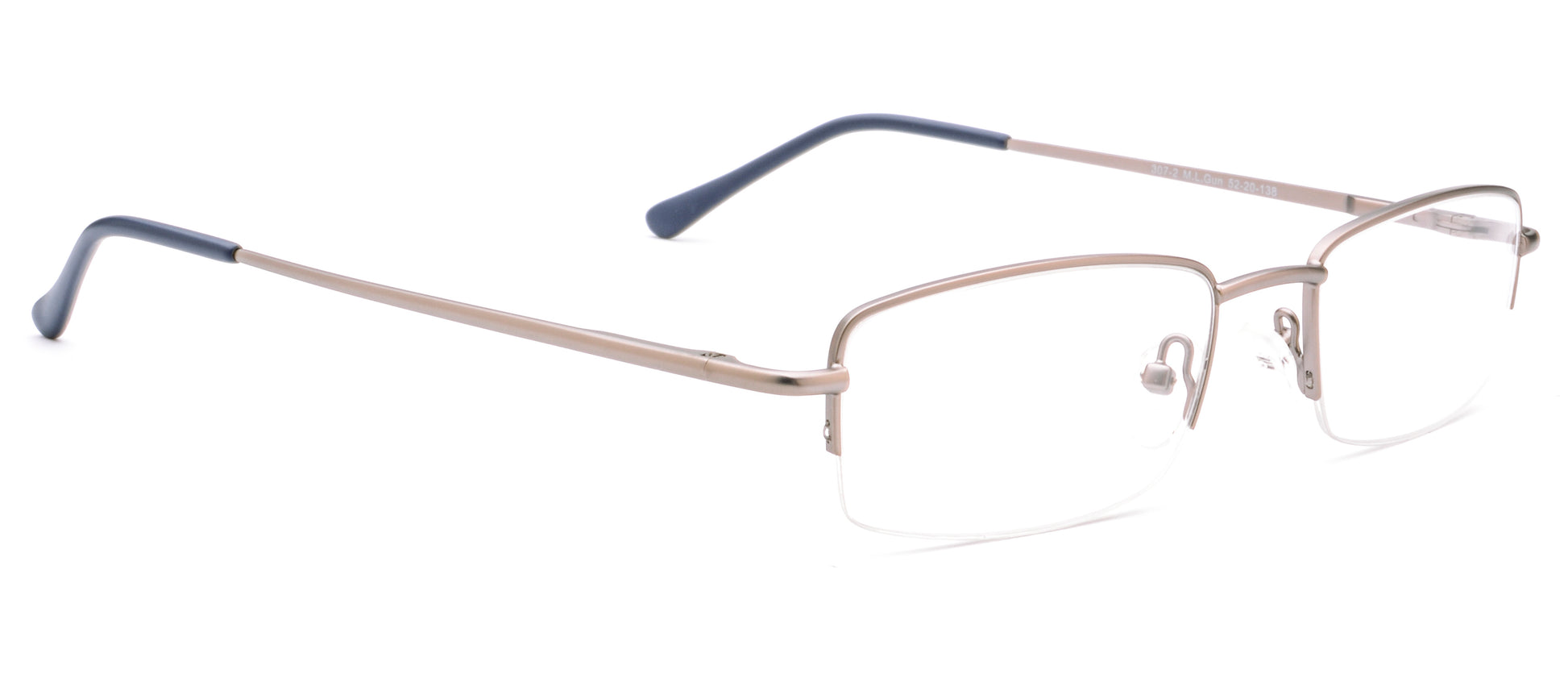 RA307-2 | Unisex | Matte Gun | Metal Glasses