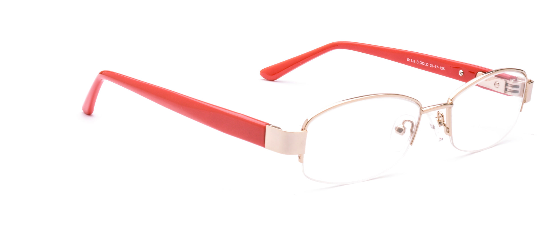 RA511-3 | Women | Shiny Gold | Metal Glasses
