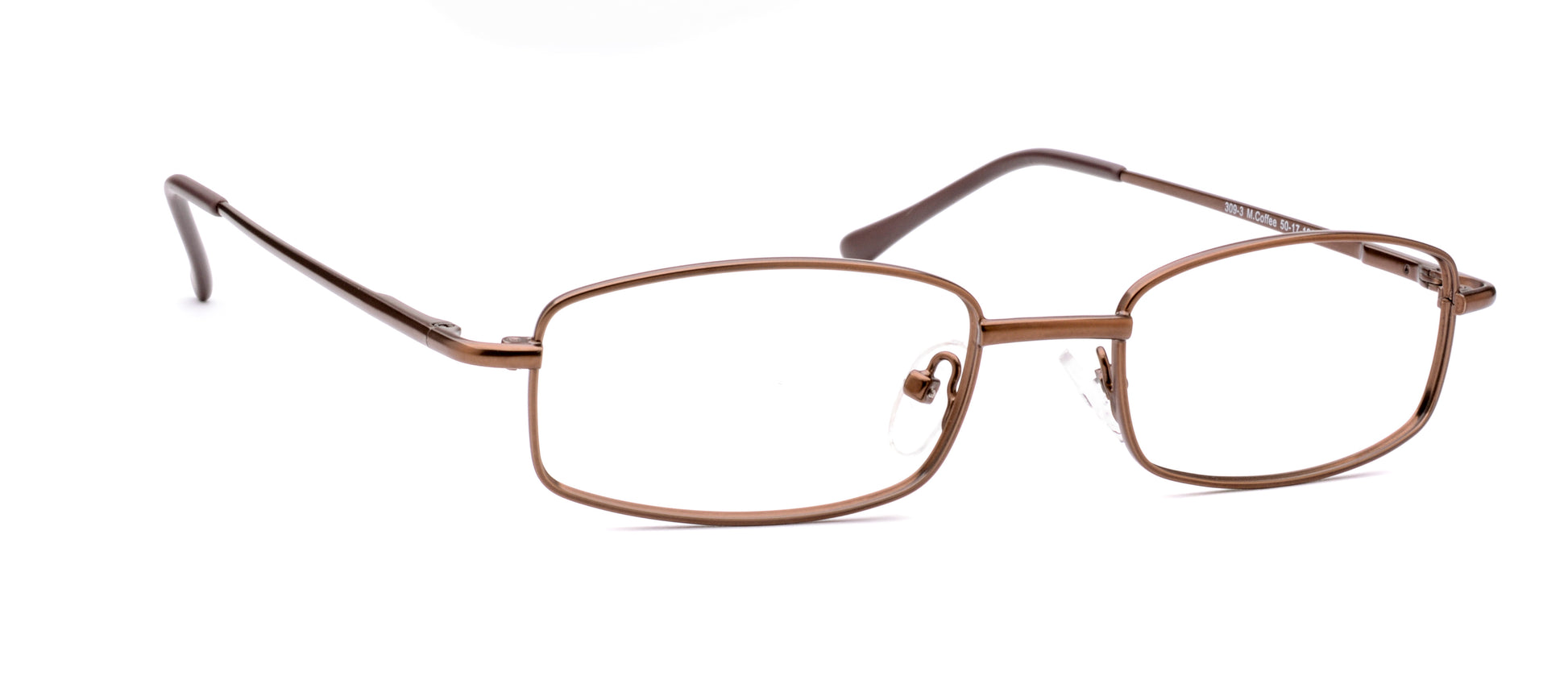 RA309-3 | Unisex | Matte Brown | Metal Glasses