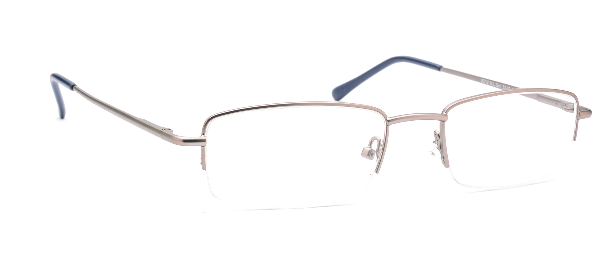 RA307-2 | Unisex | Matte Gun | Metal Glasses