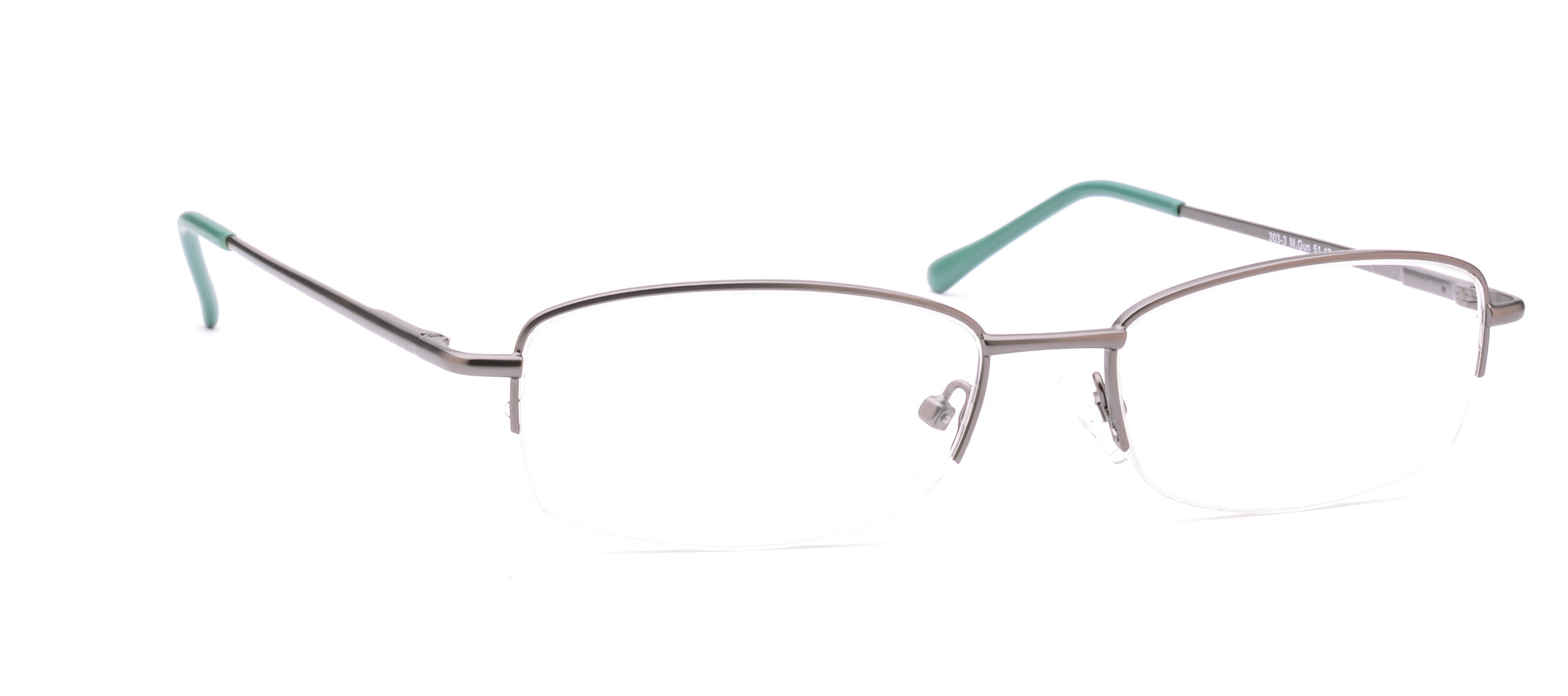RA303-3 | Unisex | Matte Gun | Metal Glasses