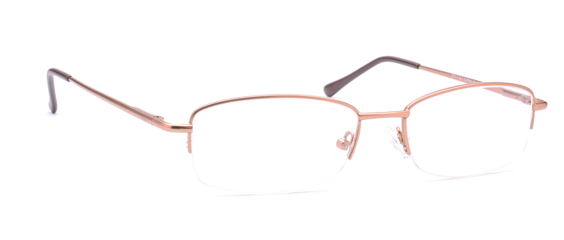 RA303-1 | Unisex | Matte Brown | Metal Glasses