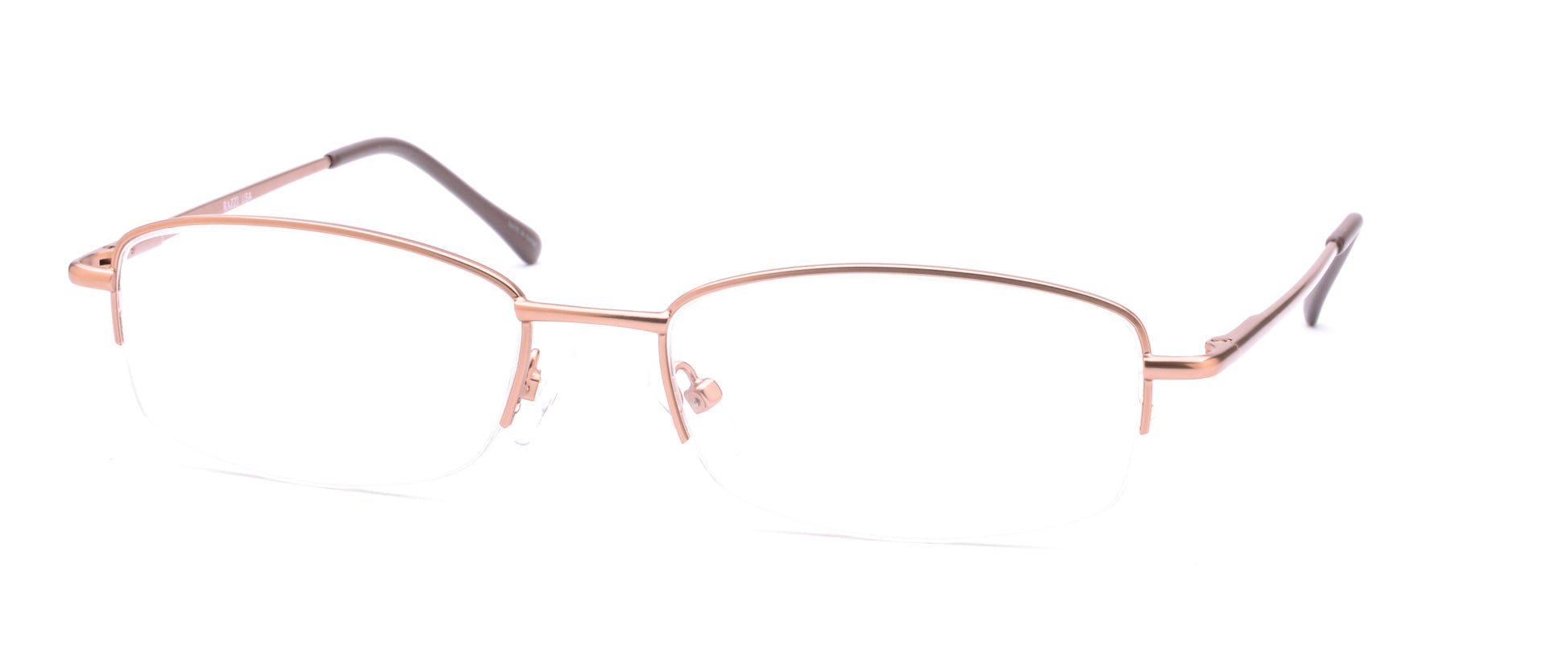 RA303-1 | Unisex | Matte Brown | Metal Glasses