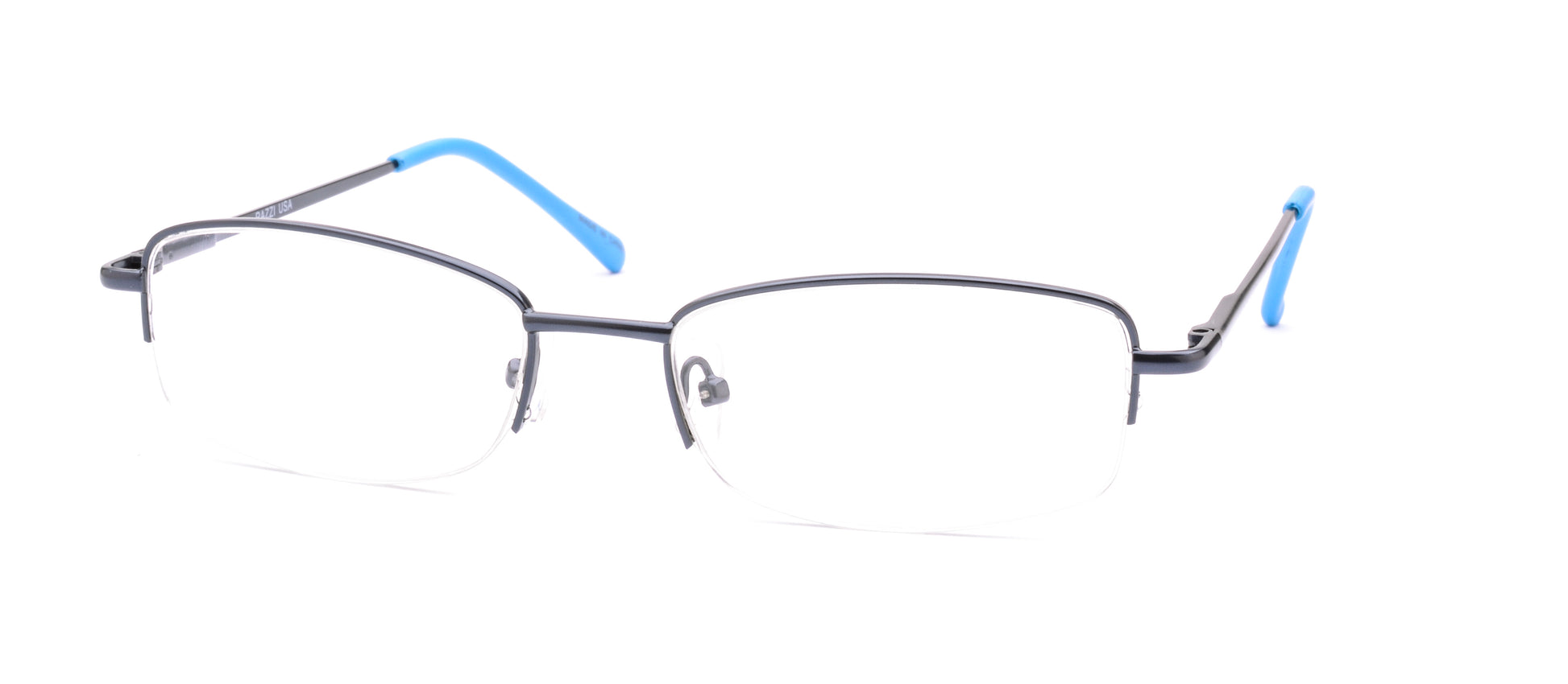 RA303-2 | Unisex | Matte Blue | Metal Glasses