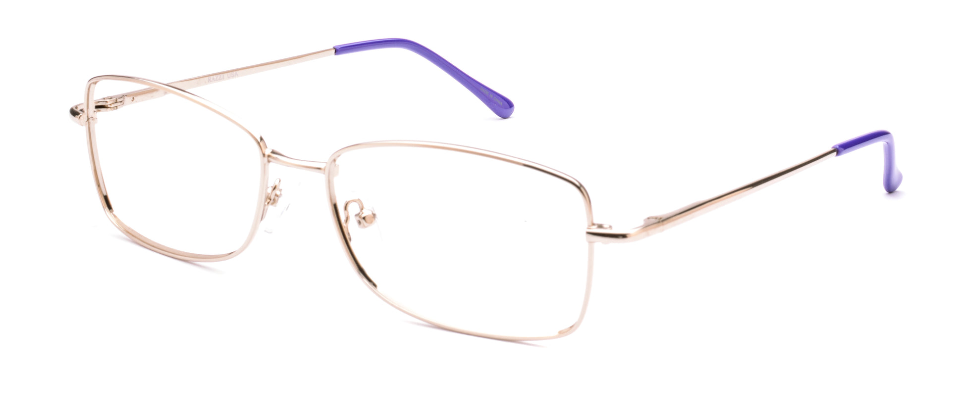 RA313-1 | Women | Shiny Gold | Metal Glasses
