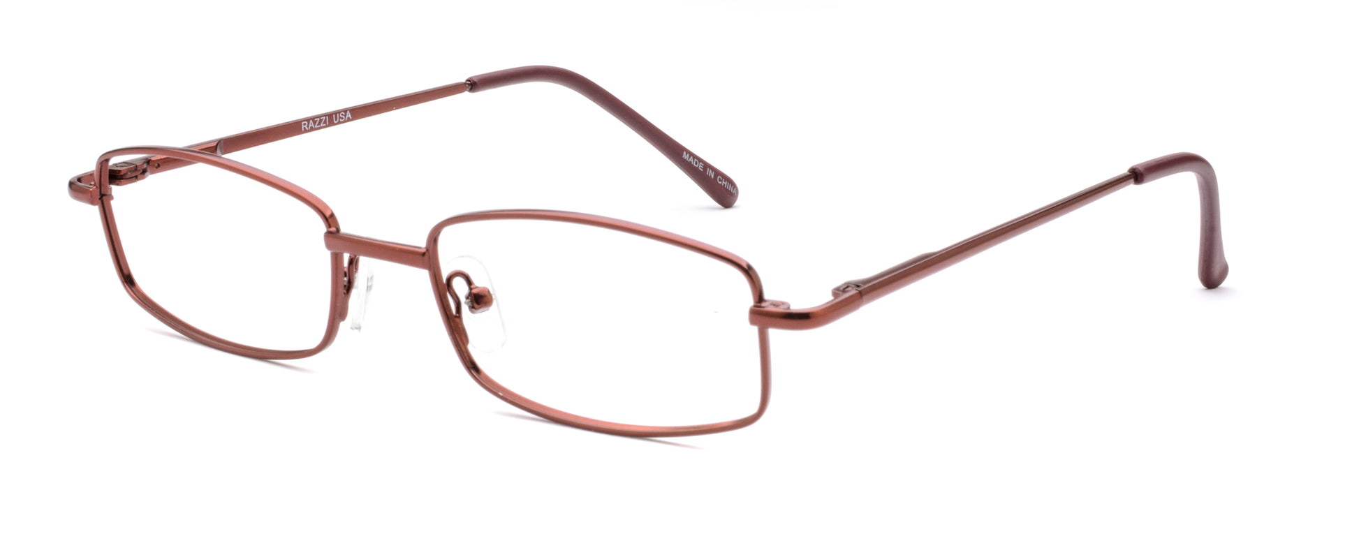 RA309-1 | Unisex | Matte Burgundy | Metal Glasses