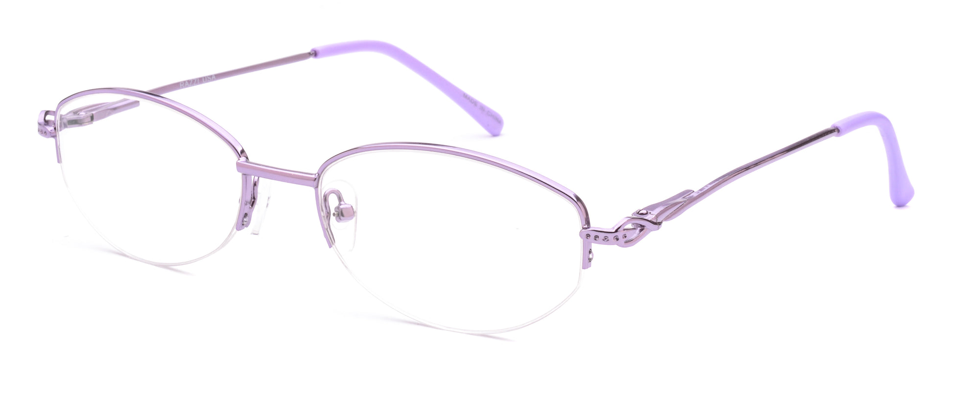 RA312-1 | Women | Shiny Purple | Metal Glasses