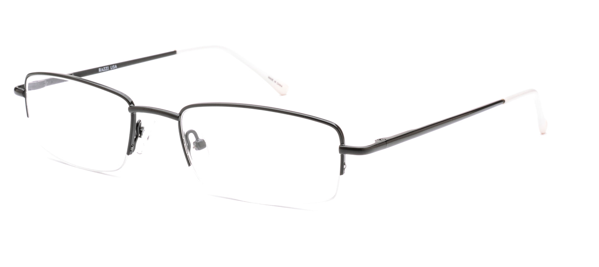 RA307-1 | Unisex | Matte Black | Metal Glasses