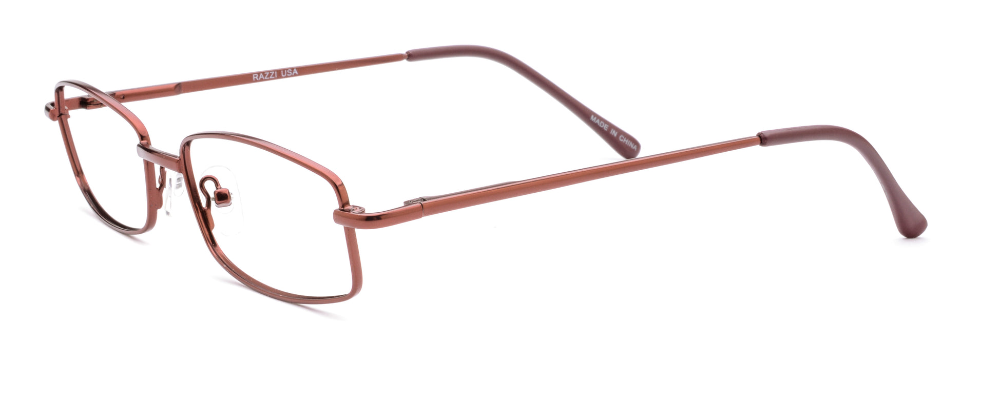 RA309-1 | Unisex | Matte Burgundy | Metal Glasses
