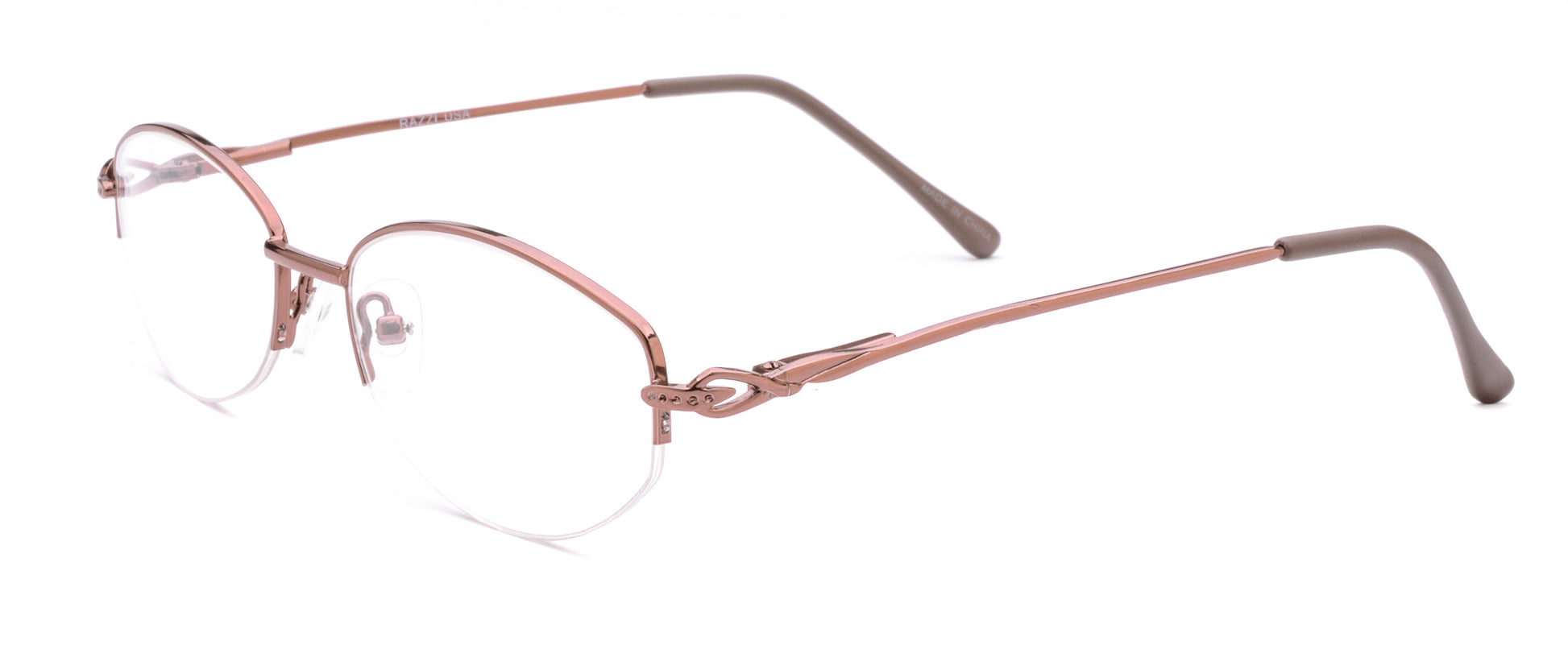 RA312-2 | Women | Shiny Brown | Metal Glasses