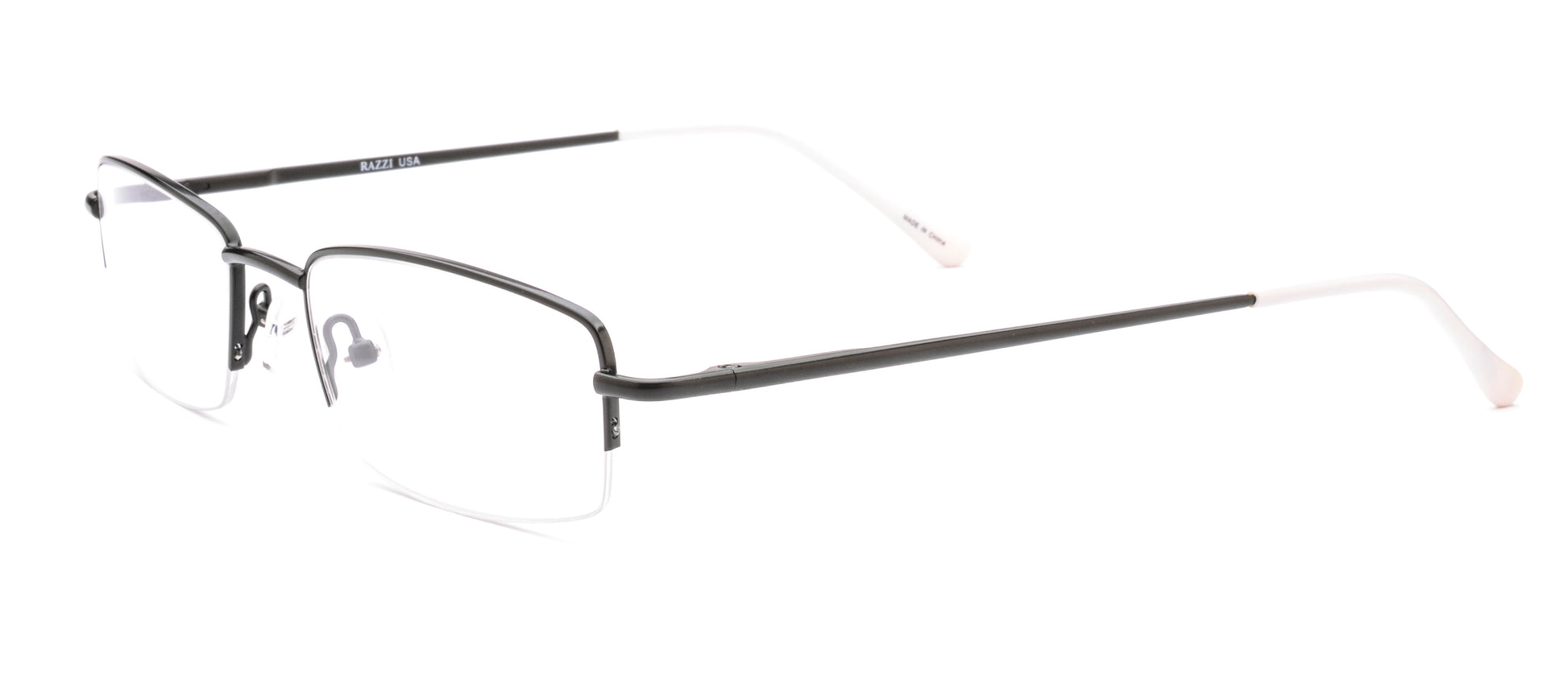 RA307-1 | Unisex | Matte Black | Metal Glasses