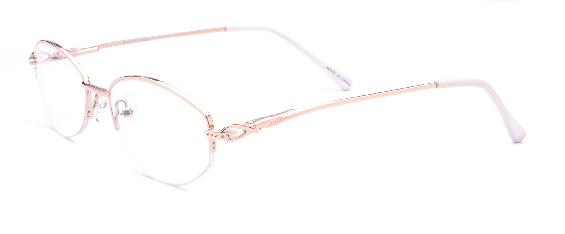 RA312-3 | Women | Shiny Gold | Metal Glasses