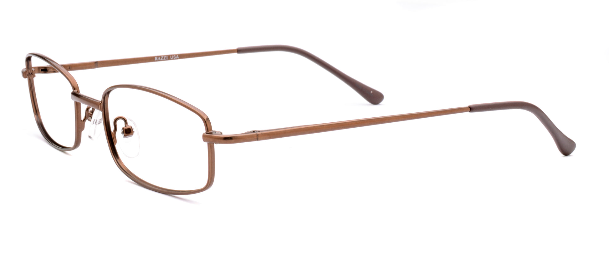 RA309-3 | Unisex | Matte Brown | Metal Glasses