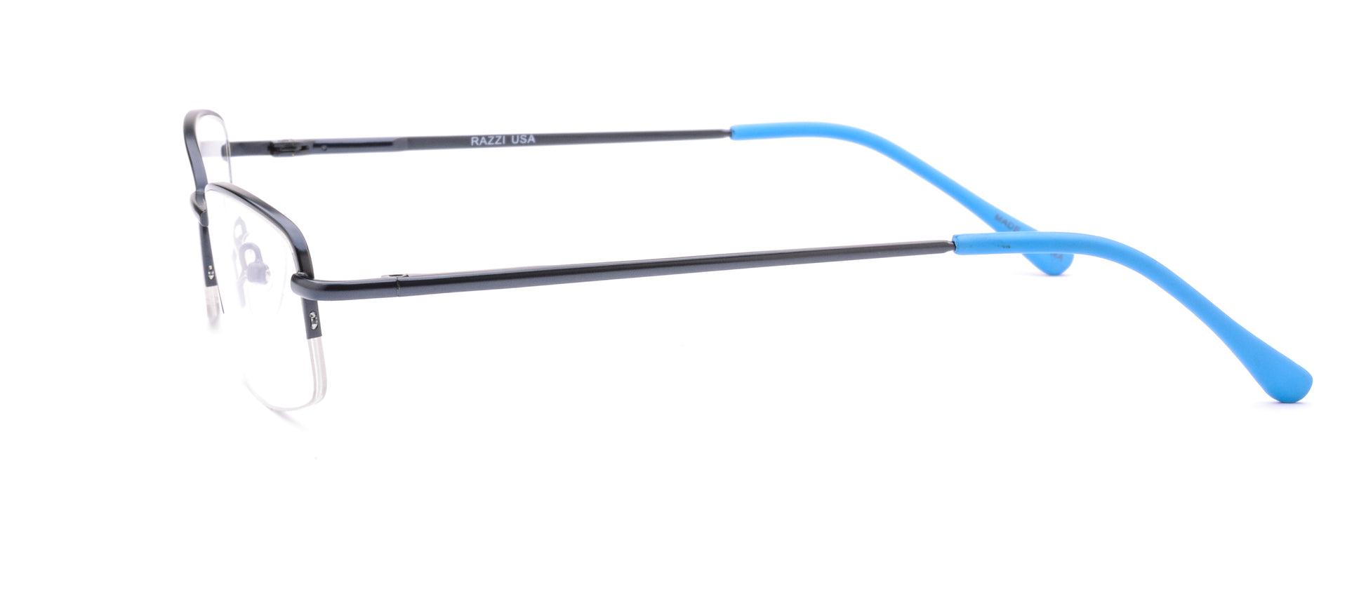 RA303-2 | Unisex | Matte Blue | Metal Glasses