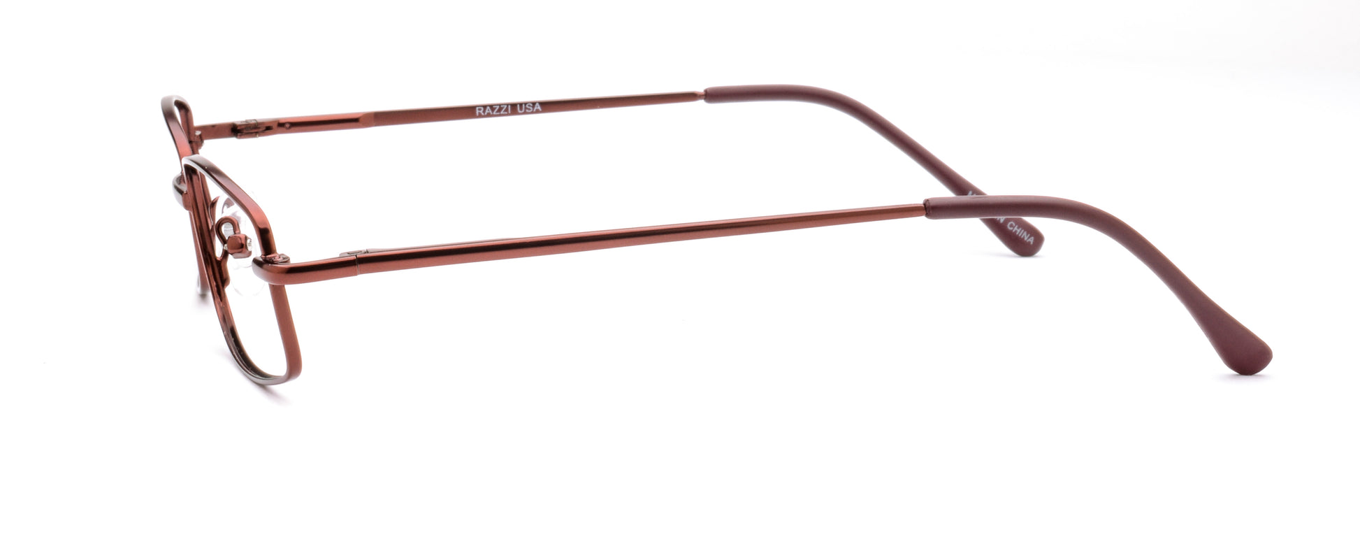 RA309-1 | Unisex | Matte Burgundy | Metal Glasses