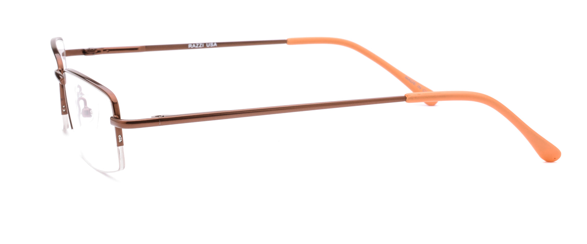 RA307-3 | Unisex | Matte Brown | Metal Glasses